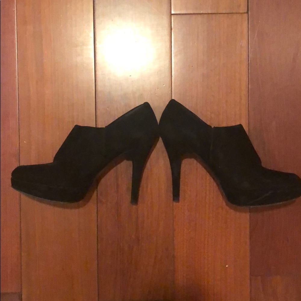 Stuart Weitzman Suede Platform Booties